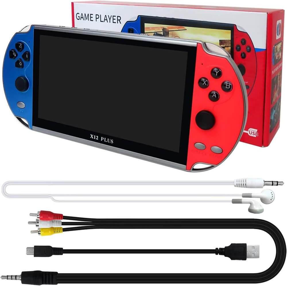 X12 Plus 7-inch Handheld Video Game Console 16GB Retro Arcade 10,000+ Games